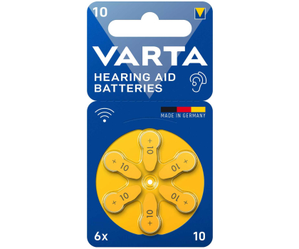 Bateria lub akumulatorek Varta Bateria do aparatu słuchowego 10 / PR70 (6 szt.)